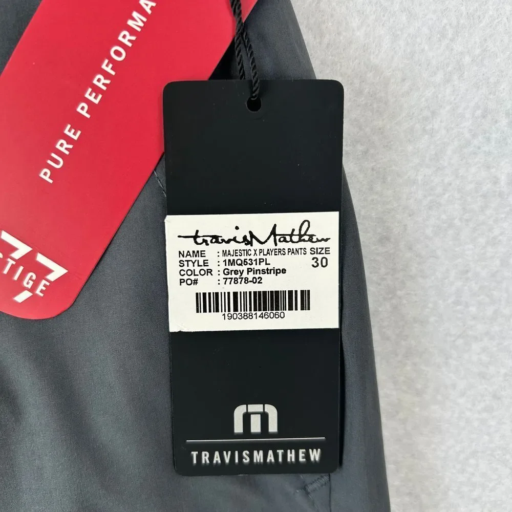 Travis Mathew‎ Pants Mens 30 Gray Majestic X Players Golf Performance Stretch